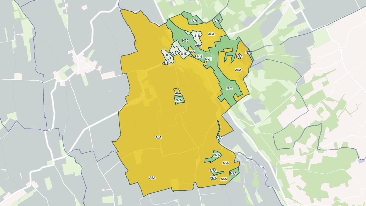 Aperçu cartographique de Barbachen, centré sur la commune
