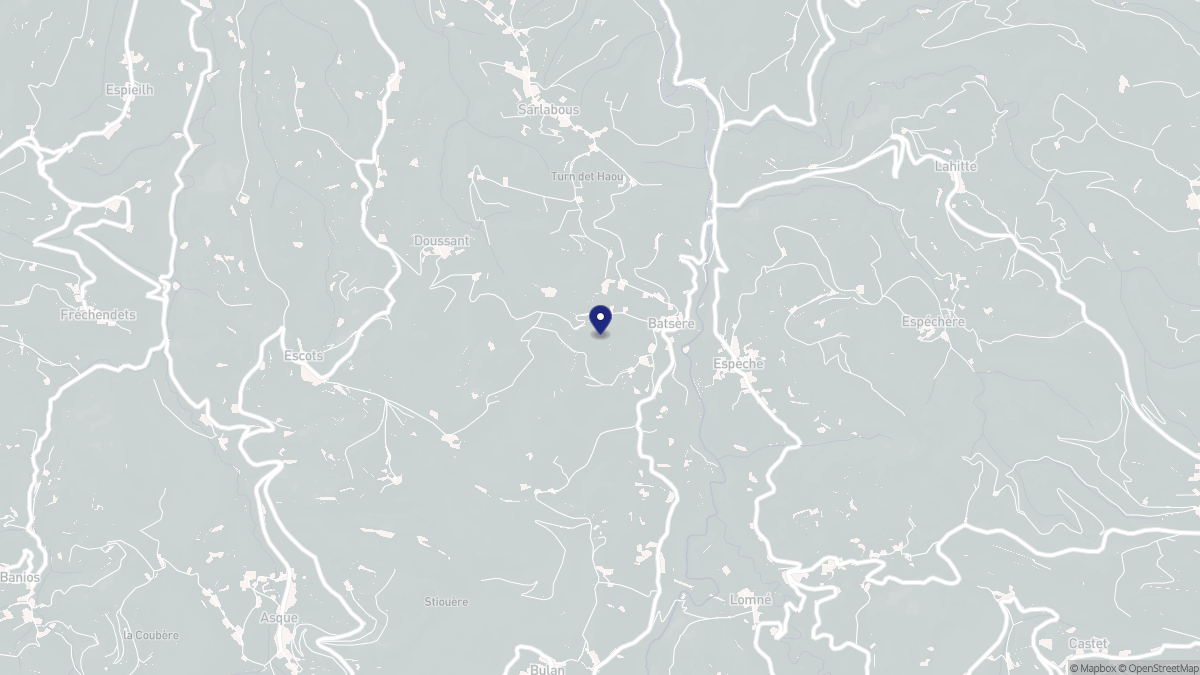 Aperçu cartographique de Batsère, centré sur la commune