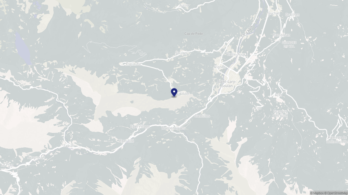 Aperçu cartographique de Cadeilhan-Trachère, centré sur la commune