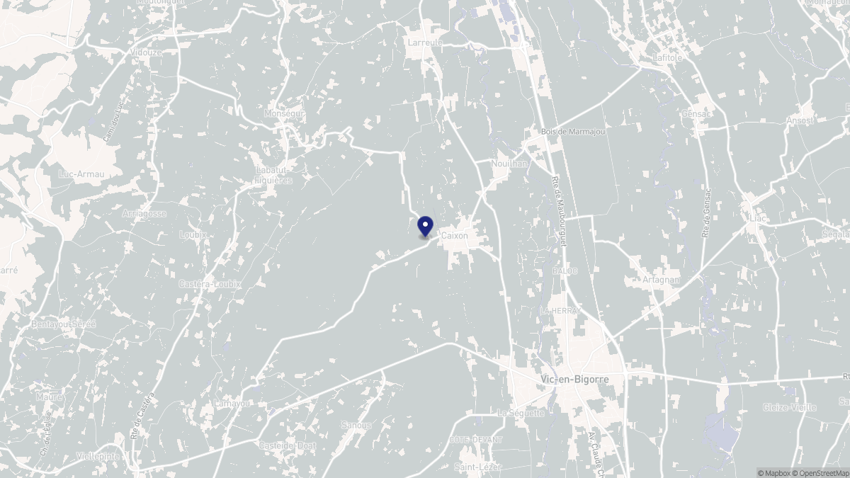 Aperçu cartographique de Caixon, centré sur la commune