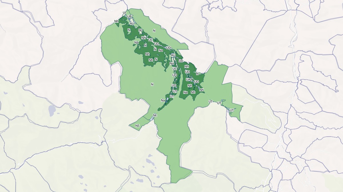 Aperçu cartographique de Campan, centré sur la commune