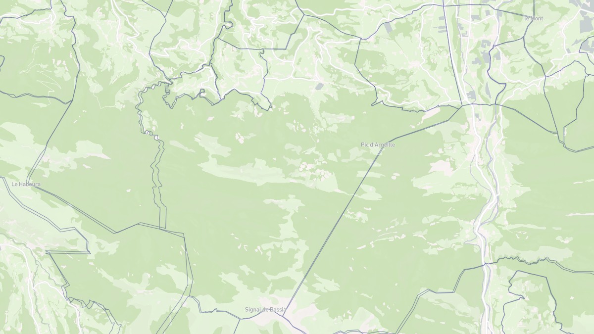 Aperçu cartographique de Esparros, centré sur la commune