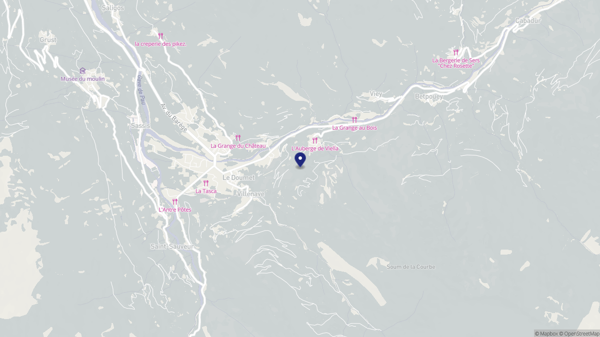 Aperçu cartographique de Esterre, centré sur la commune