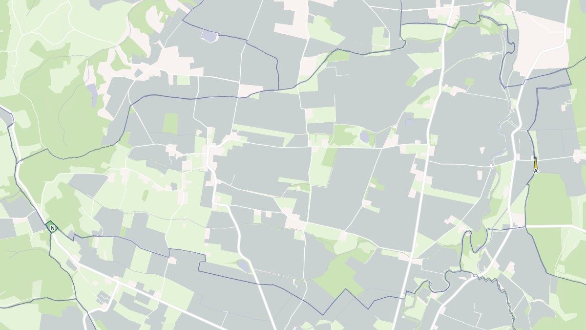 Aperçu cartographique de Fontrailles, centré sur la commune