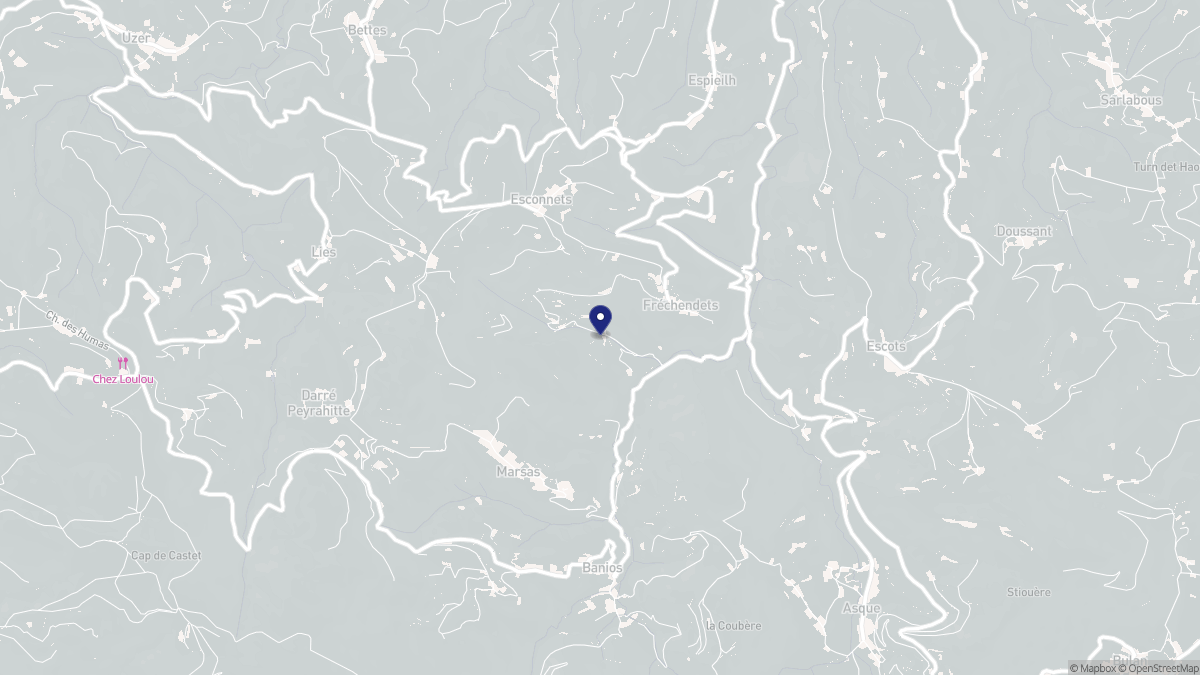Aperçu cartographique de Fréchendets, centré sur la commune