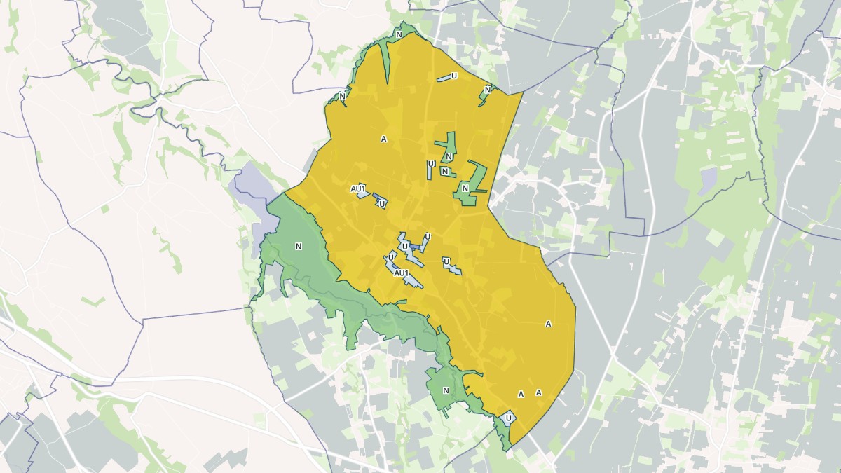 Aperçu cartographique de Gardères, centré sur la commune