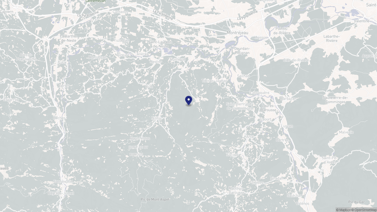 Aperçu cartographique de Générest, centré sur la commune