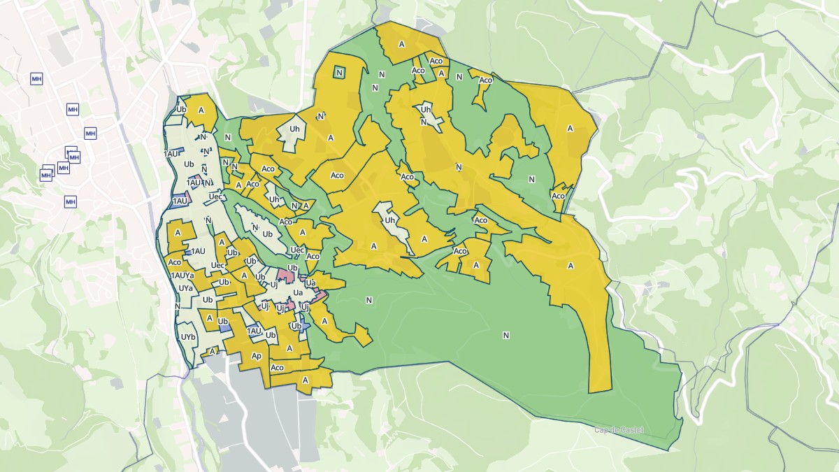 Aperçu cartographique de Gerde, centré sur la commune
