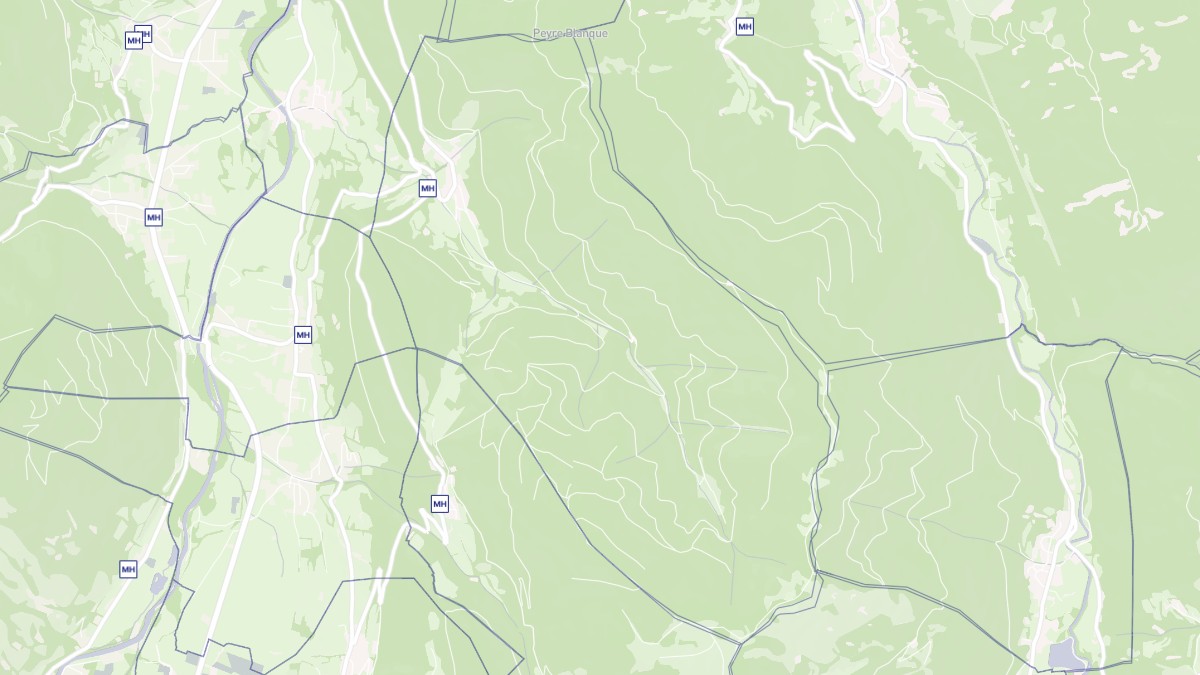 Aperçu cartographique de Gouaux, centré sur la commune