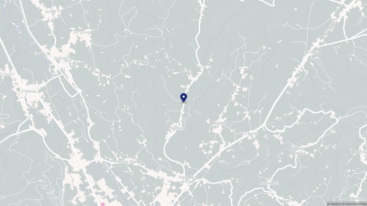 Aperçu cartographique de Hauban, centré sur la commune