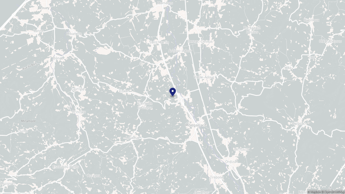 Aperçu cartographique de Hiis, centré sur la commune