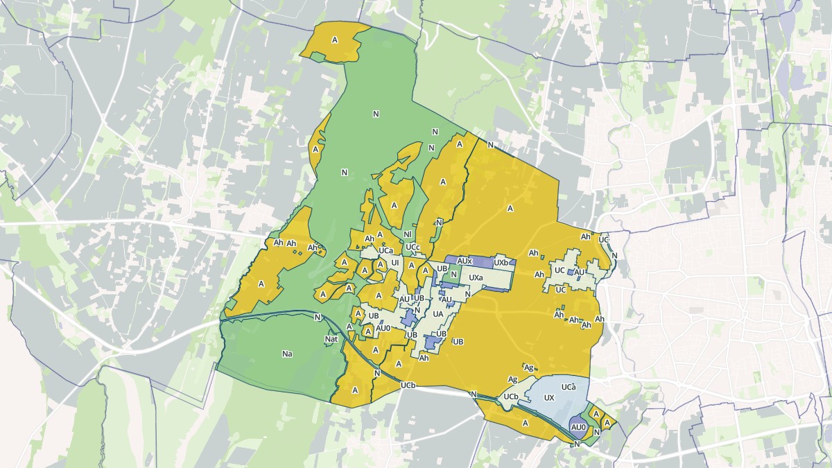 Aperçu cartographique de Ibos, centré sur la commune