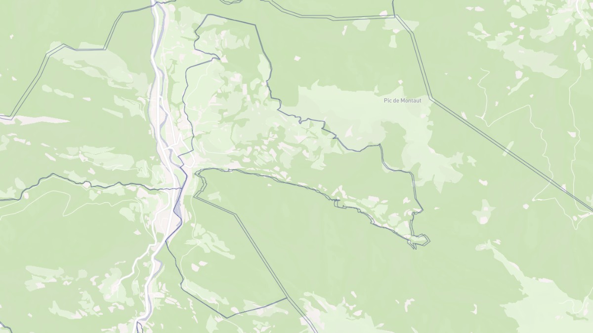 Aperçu cartographique de Ilhet, centré sur la commune