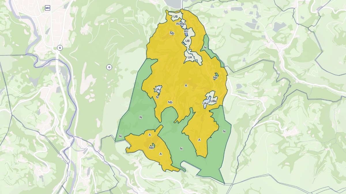 Aperçu cartographique de Jarret, centré sur la commune