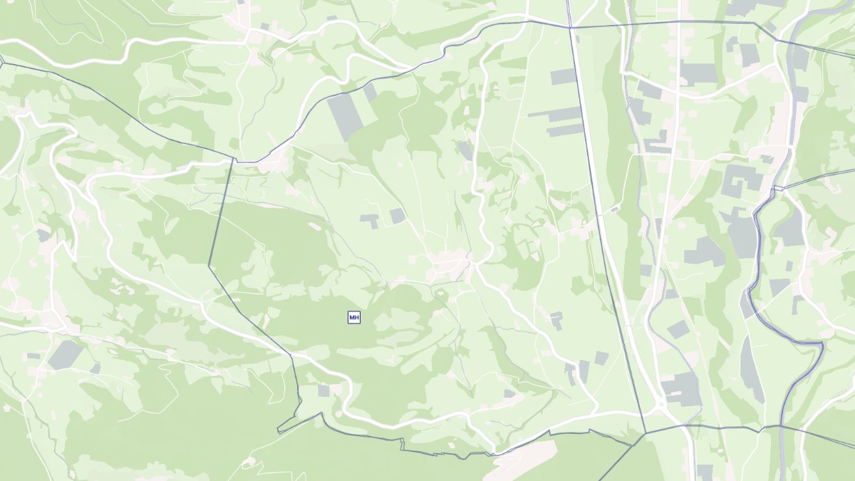Aperçu cartographique de Labastide, centré sur la commune