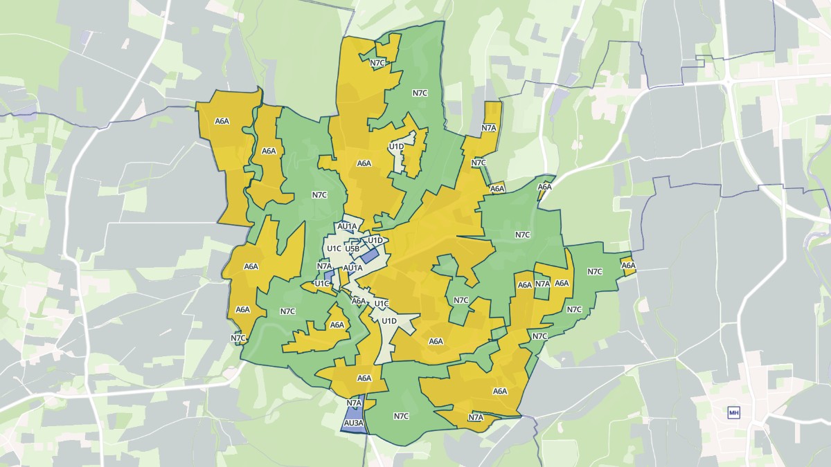 Aperçu cartographique de Lahitte-Toupière, centré sur la commune
