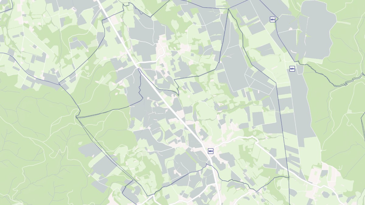 Aperçu cartographique de Loubajac, centré sur la commune