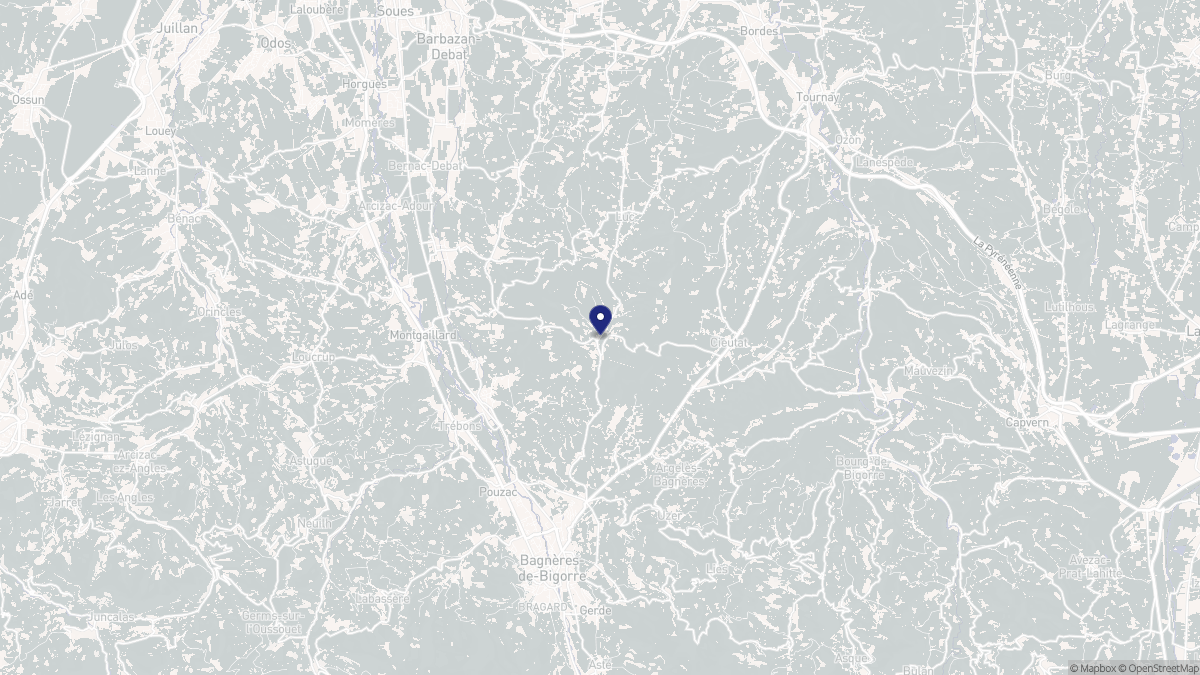 Aperçu cartographique de Orignac, centré sur la commune