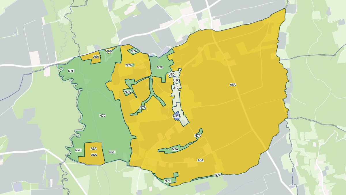 Aperçu cartographique de Peyrun, centré sur la commune