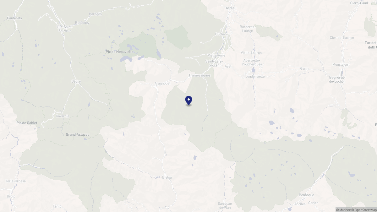 Aperçu cartographique de Saint-Lary-Soulan, centré sur la commune