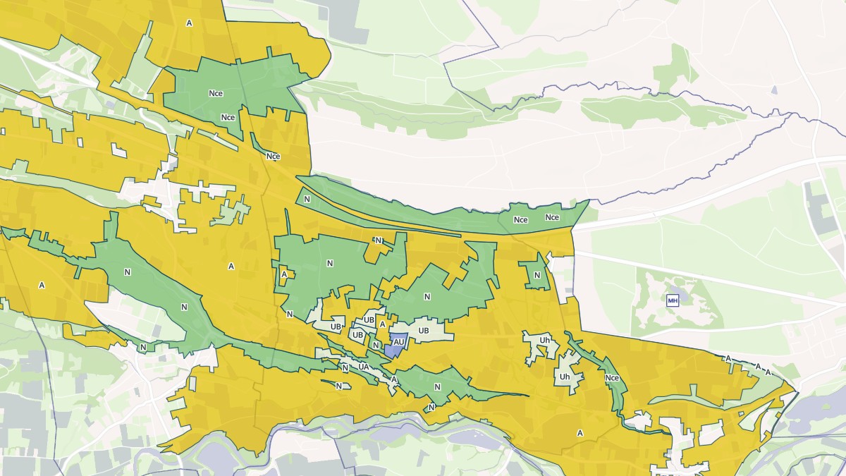 Aperçu cartographique de Saint-Paul, centré sur la commune