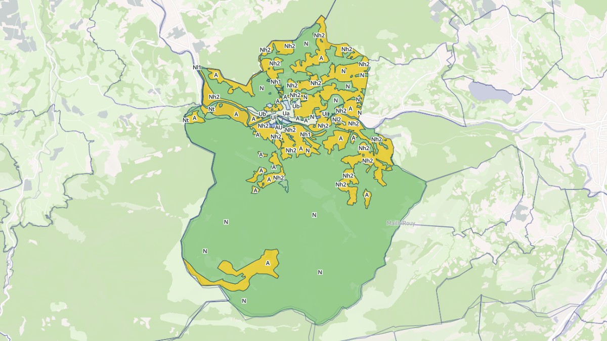 Aperçu cartographique de Saint-Pé-de-Bigorre, centré sur la commune