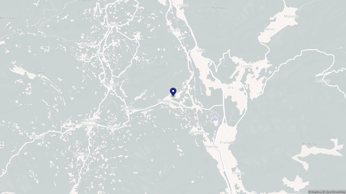 Aperçu cartographique de Siradan, centré sur la commune