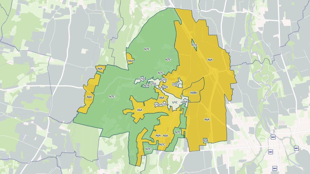 Aperçu cartographique de Sombrun, centré sur la commune
