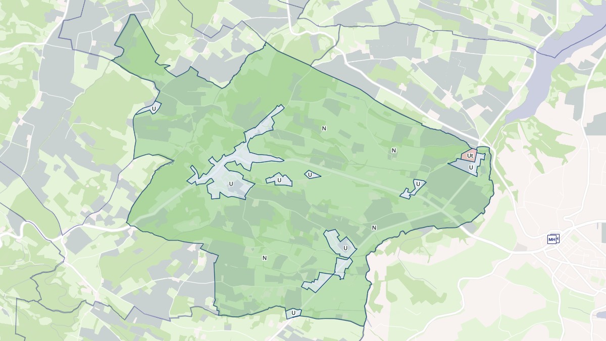 Aperçu cartographique de Thermes-Magnoac, centré sur la commune