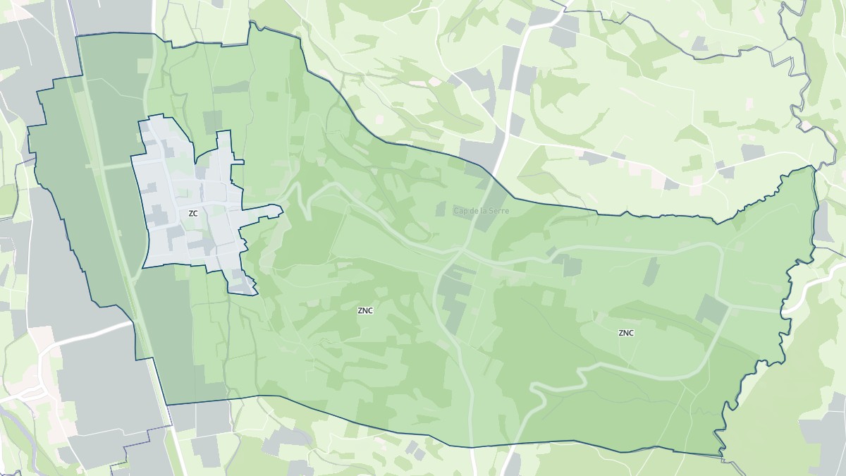 Aperçu cartographique de Vielle-Adour, centré sur la commune