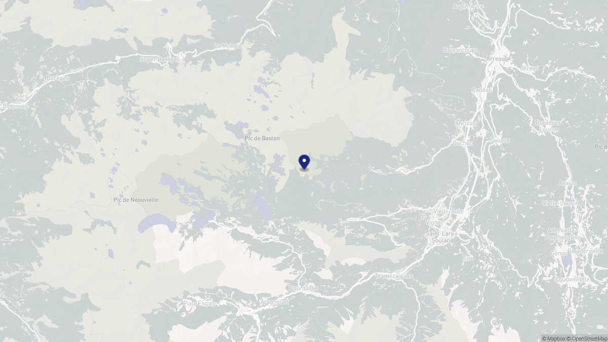 Aperçu cartographique de Vielle-Aure, centré sur la commune