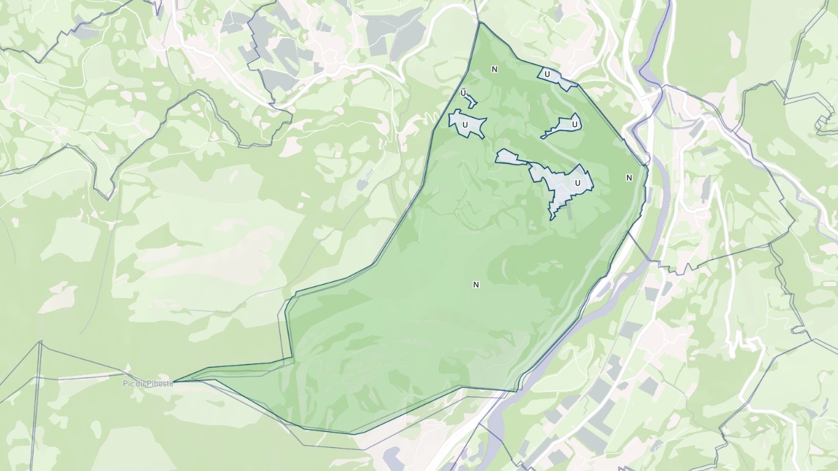 Aperçu cartographique de Viger, centré sur la commune