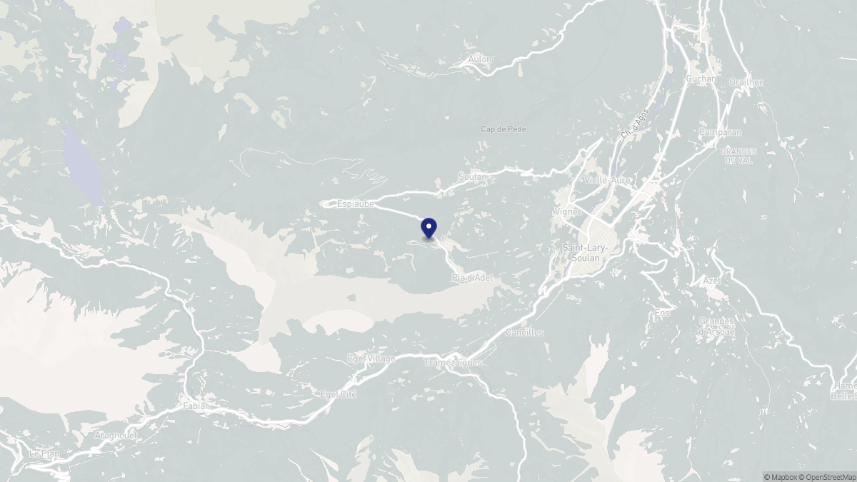 Aperçu cartographique de Vignec, centré sur la commune