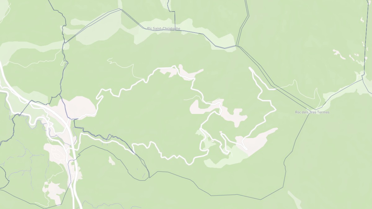 Aperçu cartographique de L'Albère, centré sur la commune