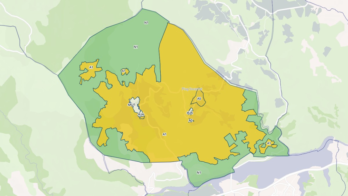 Aperçu cartographique de Arboussols, centré sur la commune