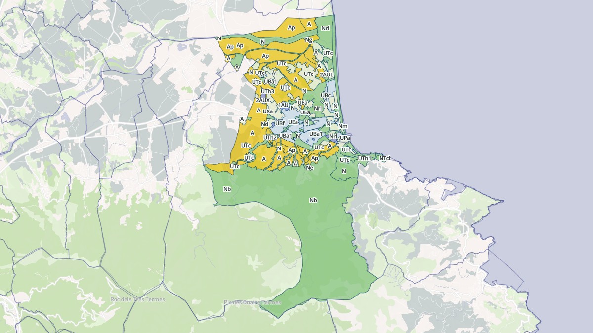 Aperçu cartographique de Argelès-sur-Mer, centré sur la commune