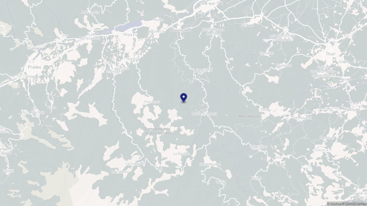 Aperçu cartographique de Boule-d'Amont, centré sur la commune