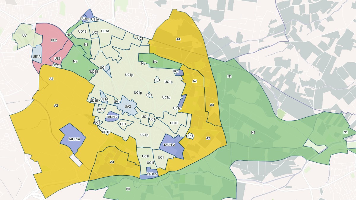 Aperçu cartographique de Cabestany, centré sur la commune