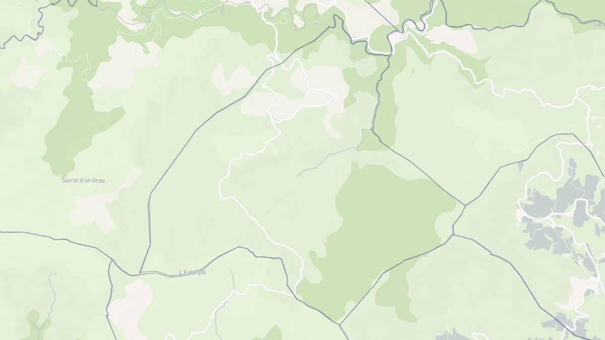 Aperçu cartographique de Campoussy, centré sur la commune