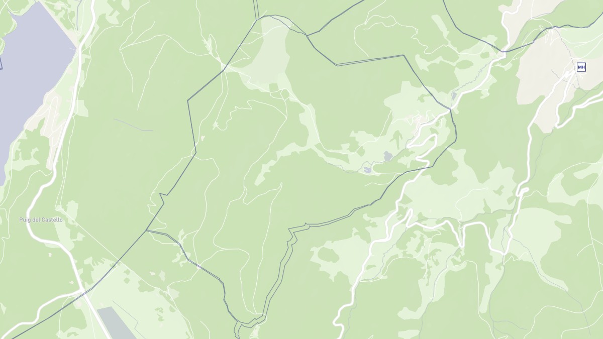 Aperçu cartographique de Caudiès-de-Conflent, centré sur la commune