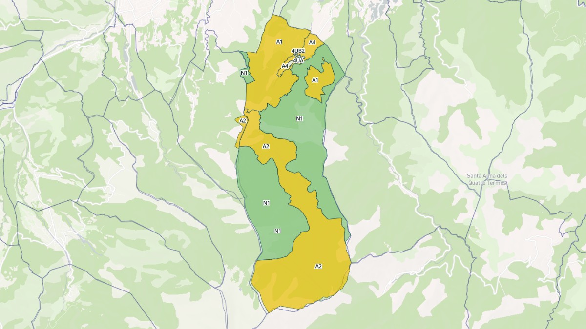 Aperçu cartographique de Estoher, centré sur la commune