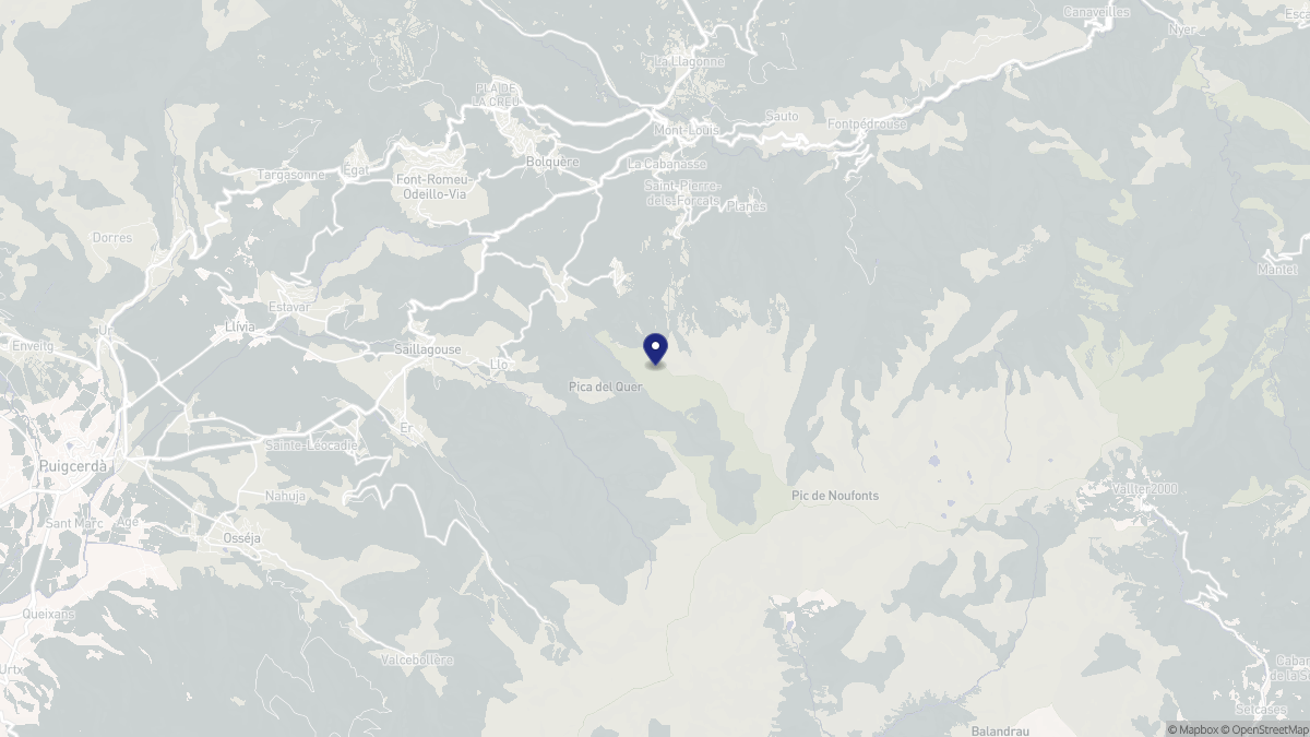 Aperçu cartographique de Eyne, centré sur la commune