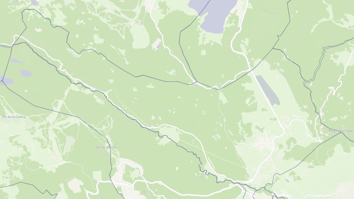 Aperçu cartographique de La Llagonne, centré sur la commune