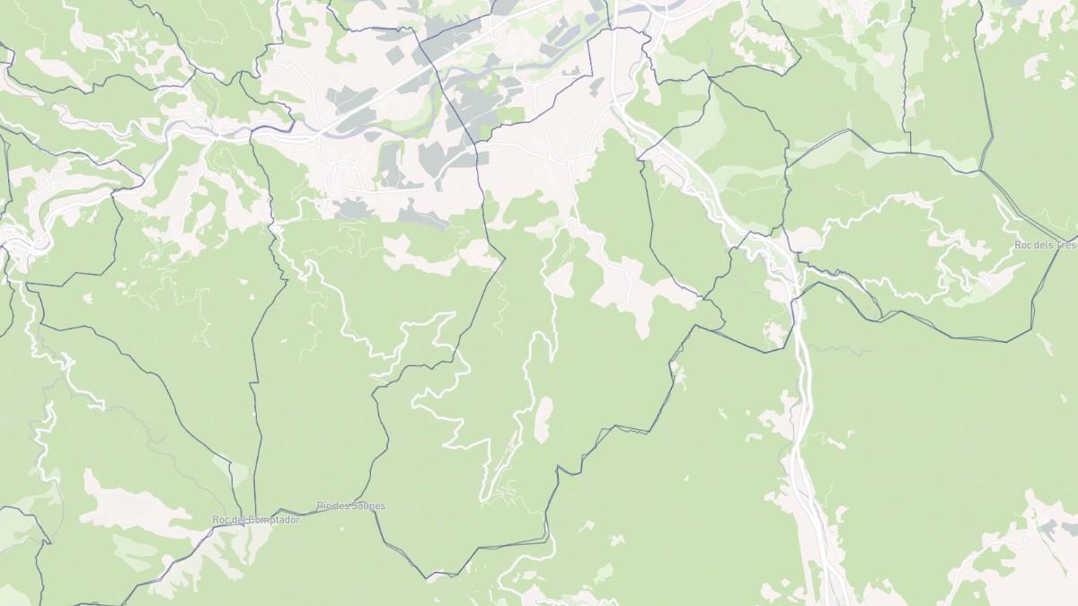 Aperçu cartographique de Maureillas-las-Illas, centré sur la commune