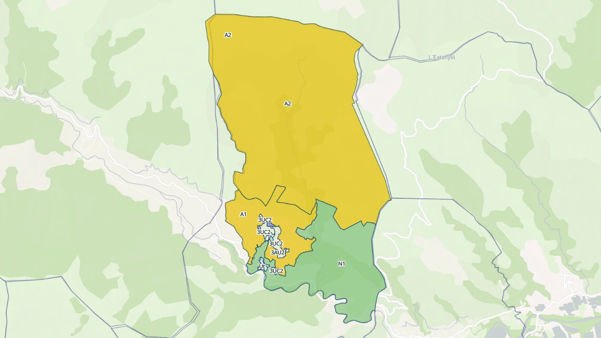 Aperçu cartographique de Molitg-les-Bains, centré sur la commune
