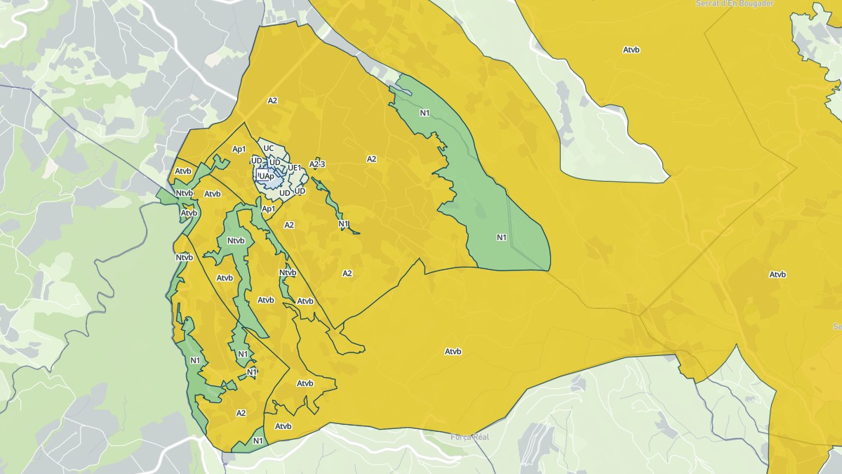 Aperçu cartographique de Montner, centré sur la commune