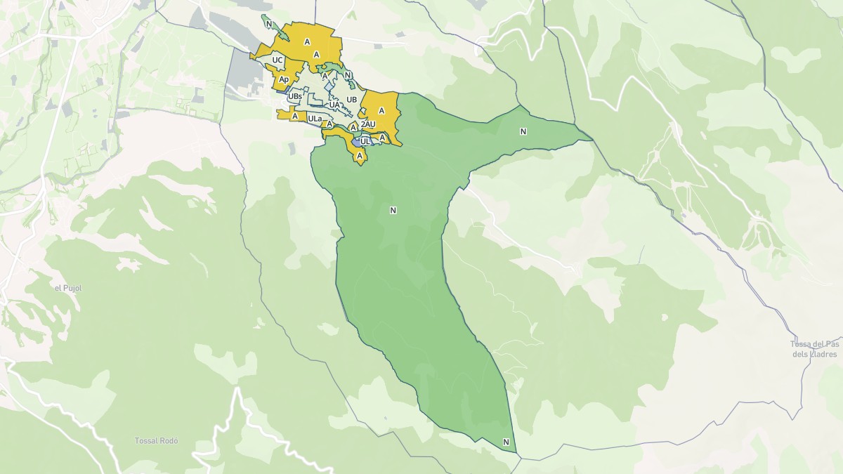 Aperçu cartographique de Osséja, centré sur la commune