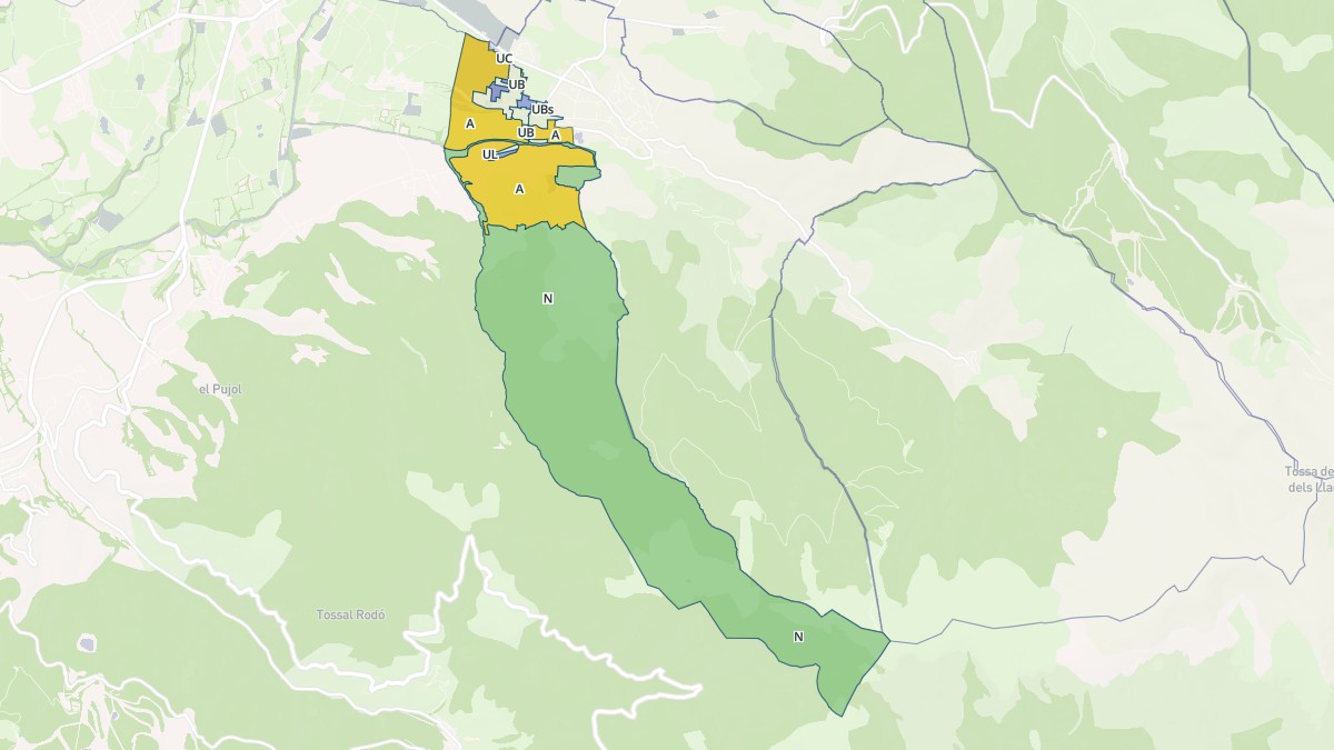 Aperçu cartographique de Palau-de-Cerdagne, centré sur la commune