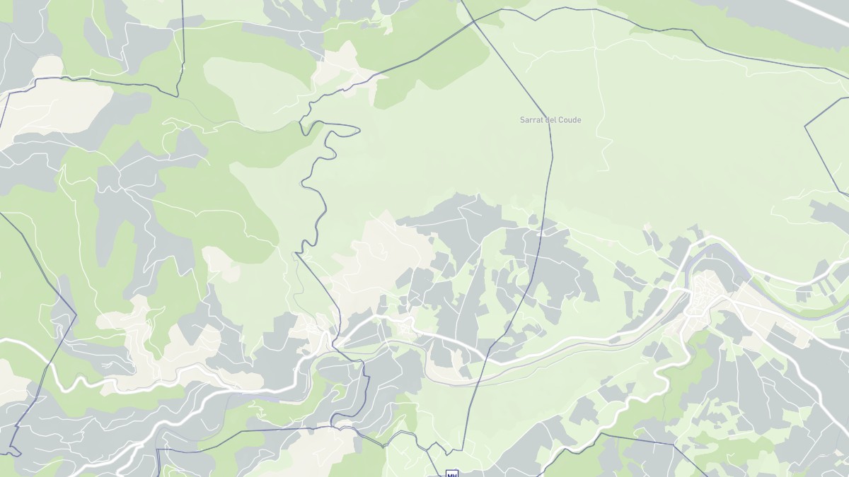 Aperçu cartographique de Planèzes, centré sur la commune