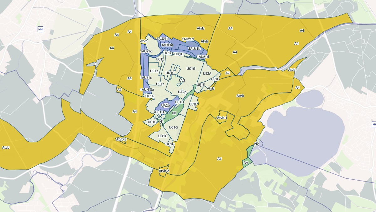 Aperçu cartographique de Pollestres, centré sur la commune